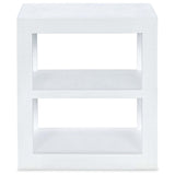 Sailmaker End Table, White-Furniture - Accent Tables-High Fashion Home