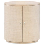 Coral Round End Table, Natural-Furniture - Accent Tables-High Fashion Home