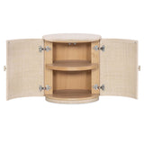 Coral Round End Table, Natural-Furniture - Accent Tables-High Fashion Home