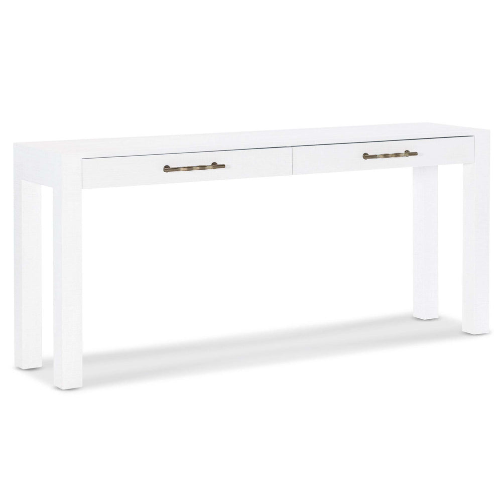 Sailmaker Console Table, White-Furniture - Accent Tables-High Fashion Home