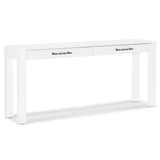 Sailmaker Console Table, White-Furniture - Accent Tables-High Fashion Home