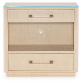 Boca Chica Nightstand, Natural Raffia-Furniture - Bedroom-High Fashion Home