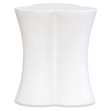 Tortola End Table, White-Furniture - Accent Tables-High Fashion Home