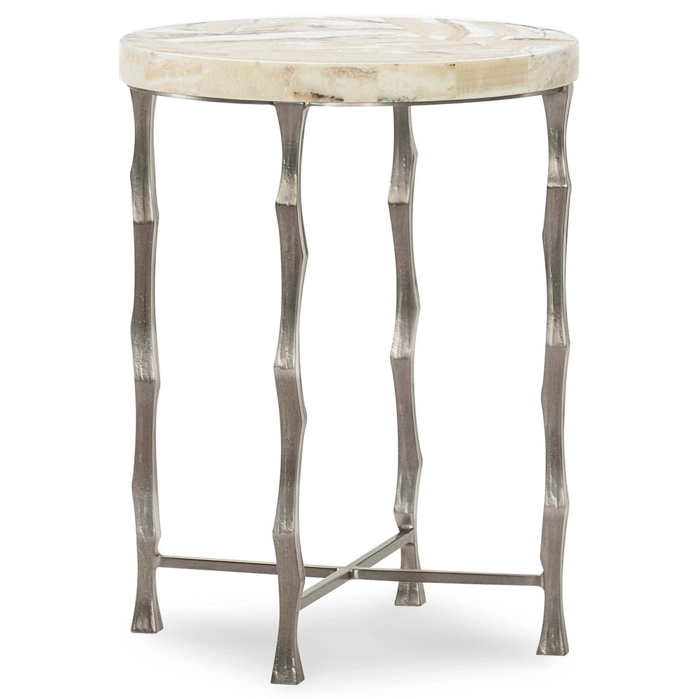 Mariner Spot Table, White Onyx-Furniture - Accent Tables-High Fashion Home