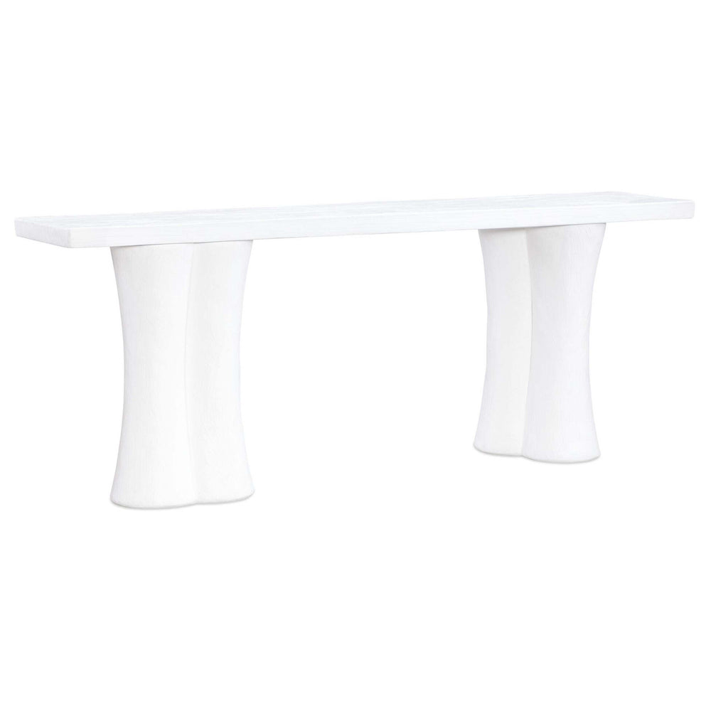 Tortola Console Table, White-Furniture - Accent Tables-High Fashion Home