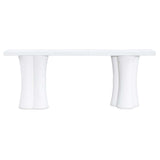 Tortola Console Table, White-Furniture - Accent Tables-High Fashion Home