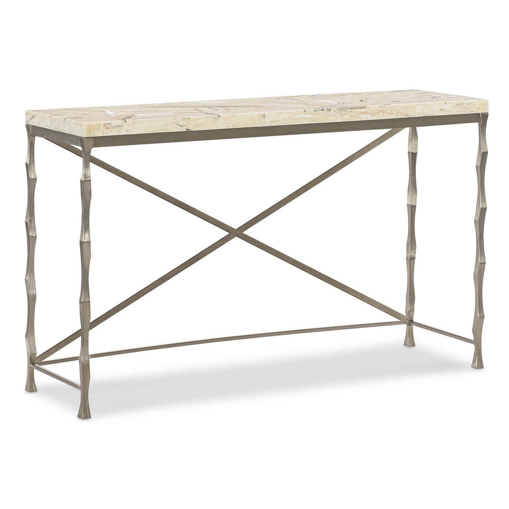 Mariner Console Table, White Onyx-Furniture - Accent Tables-High Fashion Home