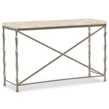 Mariner Console Table, White Onyx-Furniture - Accent Tables-High Fashion Home