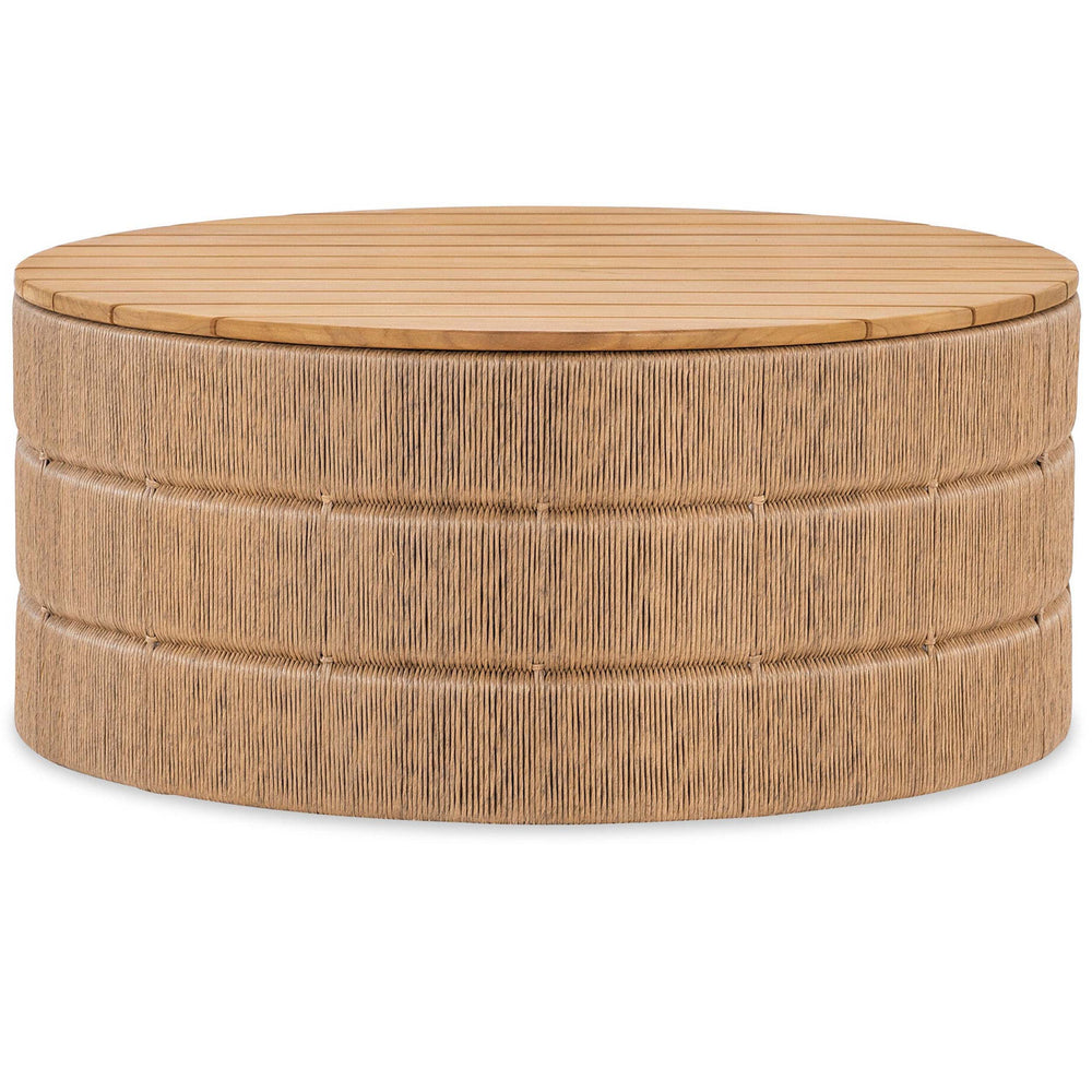 Avalon Wicker Storage Coffee Table, Natural-Furniture - Accent Tables-High Fashion Home