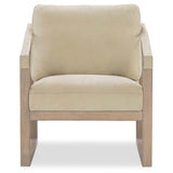 Havana High Leather Accent Chair, Falcon Snow-Furniture - Chairs-High Fashion Home