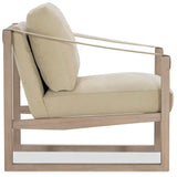 Havana High Leather Accent Chair, Falcon Snow-Furniture - Chairs-High Fashion Home
