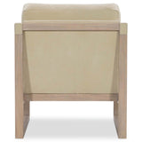 Havana High Leather Accent Chair, Falcon Snow-Furniture - Chairs-High Fashion Home