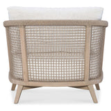 Hula Girl Accent Chair, Bedford Snow-Furniture - Chairs-High Fashion Home