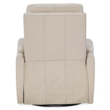 Latitudes Leather Power Swivel Recliner, Trinity Ivory