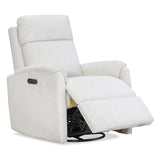 Latitudes Power Swivel Recliner, Zena Cotton