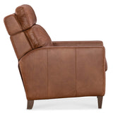Summer Cool Leather Power Recliner, Chester Bourbon