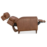 Summer Cool Leather Power Recliner, Chester Bourbon