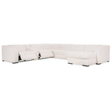Sandbar 6 Piece Sleeper Sectional, Aramis Bone-Furniture - Sofas-High Fashion Home