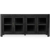 MacArthur 4 Door Cabinet, Aged Black