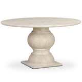 Macalaster Dining Table, Faux Travertine by Amber Lewis x Four Hands-Furniture - Dining-High Fashion Home
