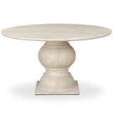 Macalaster Dining Table, Faux Travertine by Amber Lewis x Four Hands-Furniture - Dining-High Fashion Home