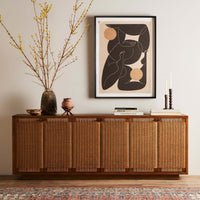 Macklin Sideboard, Light Mahogany-Furniture - Storage-High Fashion Home