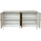 Maddox 4 Door Sideboard, White-Furniture - Storage-High Fashion Home