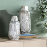 Maddox Vases, White Wash, Set of 2-Accessories-High Fashion Home
