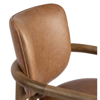Madeira Leather Dining Chair, Chaps Saddle, Set of 2