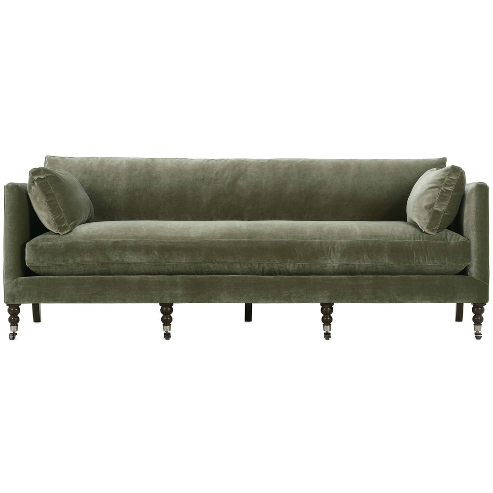 Madeline QS Sofa, Antiqued Moss