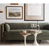 Madeline QS Sofa, Antiqued Moss