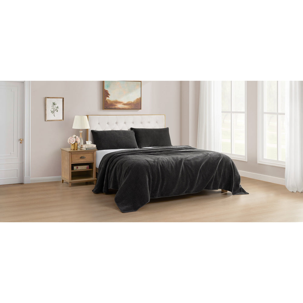 Madison Quilty Set, Charcoal-Accessories-High Fashion Home