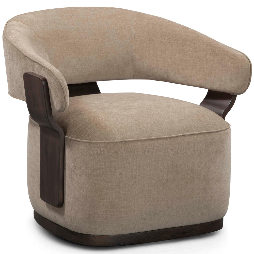 Madison Swivel Chair, Stone