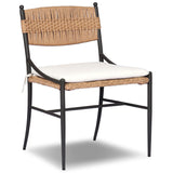 Mae Outdoor Dining Chair, Liller Flax, Set of 2 by Amber Lewis x Four Hands-Furniture - Outdoor-High Fashion Home