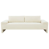 Maeve Sofa, Cream Boucle-Furniture - Sofas-High Fashion Home