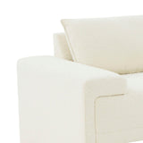 Maeve Sofa, Cream Boucle-Furniture - Sofas-High Fashion Home