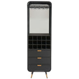 Magara Bar Cabinet, Black