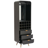Magara Bar Cabinet, Black