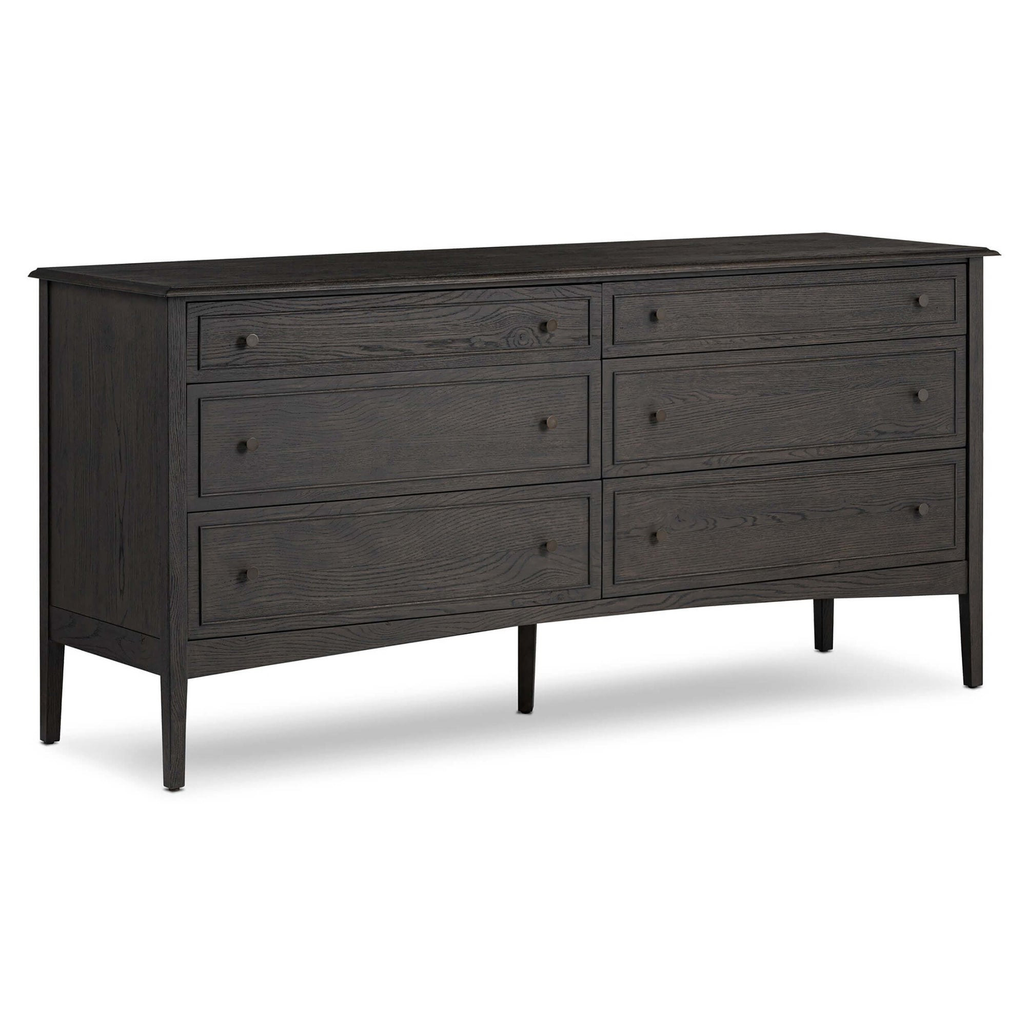 Maggie 6 Drawer Dresser, Smoked Black by Four Hands High Fashion Home Maggie 6 Drawer Dresser, Smoked Black by Four Hands High Fashion Home