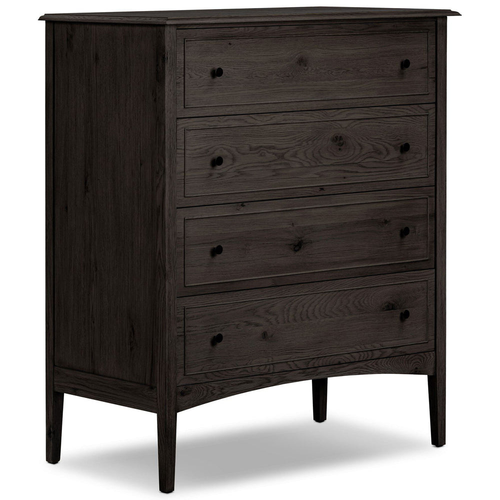 Maggie Tall Chest, Smoked Black by Four Hands-Furniture - Bedroom-High Fashion Home
