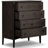 Maggie Tall Chest, Smoked Black by Four Hands-Furniture - Bedroom-High Fashion Home