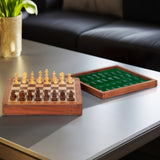 Magnetic Chess Set, Natural-Accessories-High Fashion Home