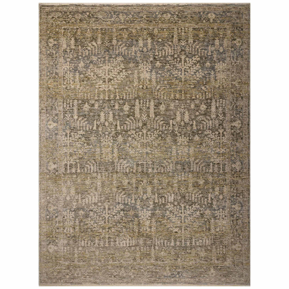 Magnolia Home by Joanna Gaines x Loloi Rug Junie JUE-02, Moss/Natural-Rugs-High Fashion Home