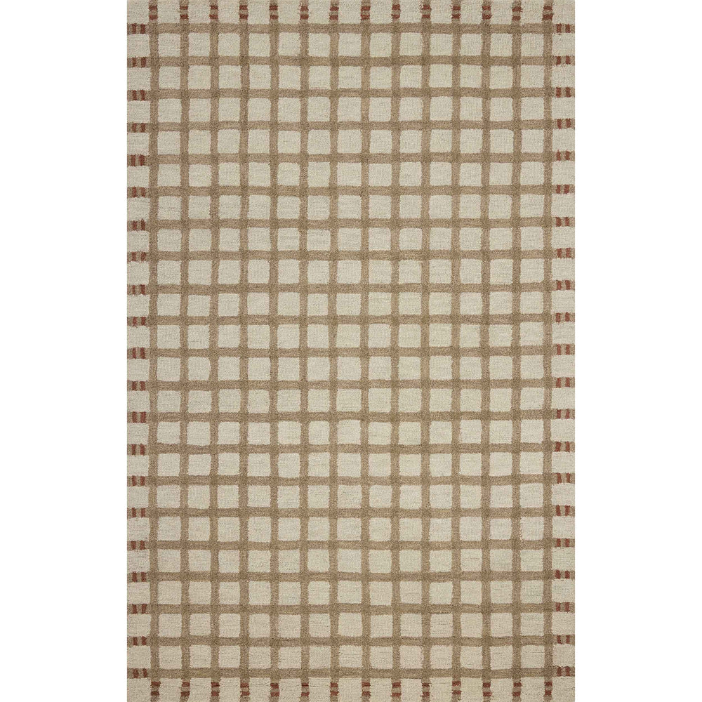 Magnolia Home by Joanna Gaines × Loloi Rug Waylon WAY-02, Natural/Rust-Rugs1-High Fashion Home