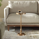 Magnus Accent Table, Antique Brass-Furniture - Accent Tables-High Fashion Home