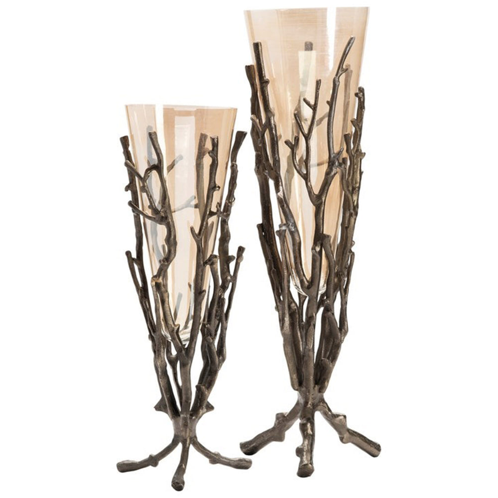 Mailie Vase, Bronze, Set of 2-Accessories-High Fashion Home