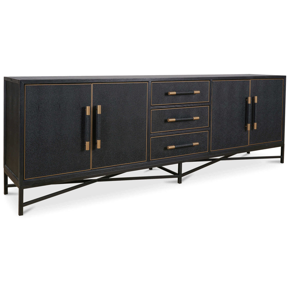 Mako Large Sideboard, Black-Furniture - Storage-High Fashion Home