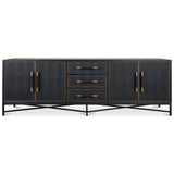 Mako Large Sideboard, Black-Furniture - Storage-High Fashion Home