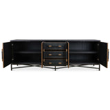 Mako Large Sideboard, Black-Furniture - Storage-High Fashion Home