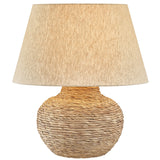 Malik Table Lamp, Patina Brass